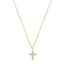 Tiny Diamond Cross Necklace