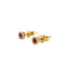 Ruby Halo Studs