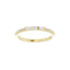 Trio Baguette Pave Band