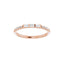 Trio Baguette Pave Band