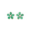 Flower Emerald Earring