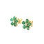 Flower Emerald Earring