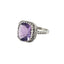 Amethyst Diamond Ring