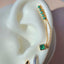 Emerald Gold Earring