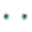 Star Emeralds Earrings