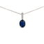 Oval Sapphire Necklace