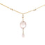 Pink Topaz Drop Necklace