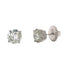 4.04Tw Round Lab Grown Diamonds Studs