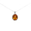 Citrine Diamond Pendant