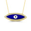 Large Enamel Evil Eye Necklace