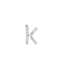 "K" Diamond Charm