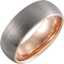 Tungsten & Rose Gold Brush Band