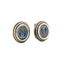 Silver Blue Men's Cufflinks