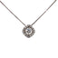 Round Halo Diamond Necklace