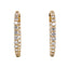 Diamond Gold Hoops