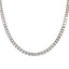 Round Diamond Tennis Necklace