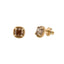 Gold Cushion Diamond Earring