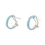 Blue Diamond Hoops