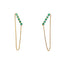 Emerald Gold Earring