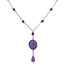 Amethyst Drop Necklace