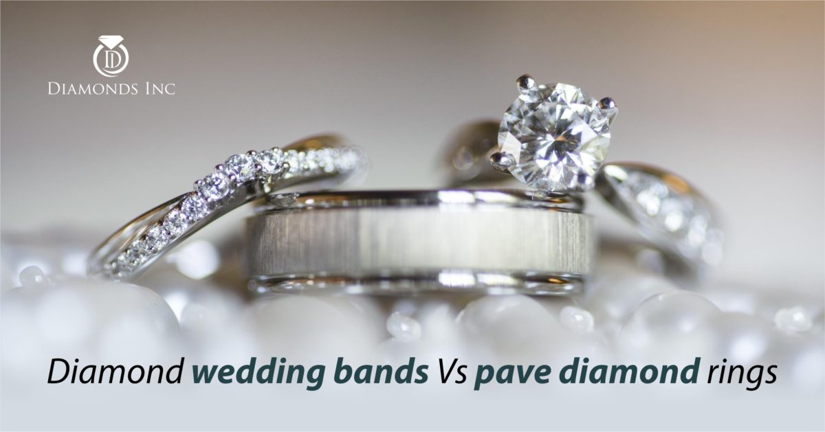 Diamond Wedding Bands vs Pave Diamond Rings