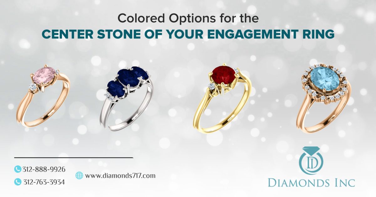 Colored Options For The Center Stone of Your Engagement Ring